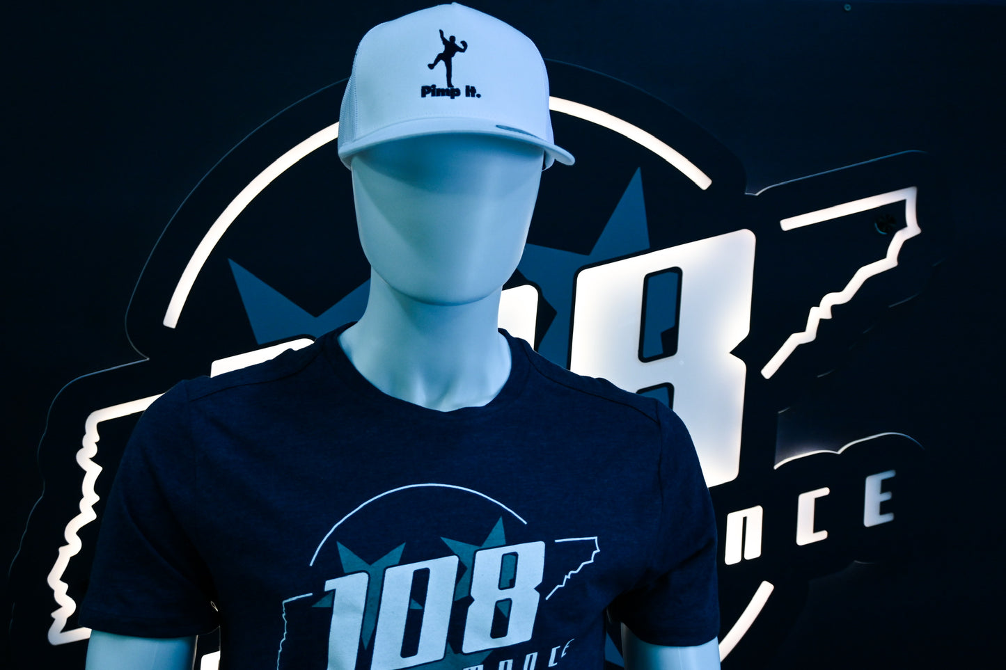 108 White Pimp It Hat