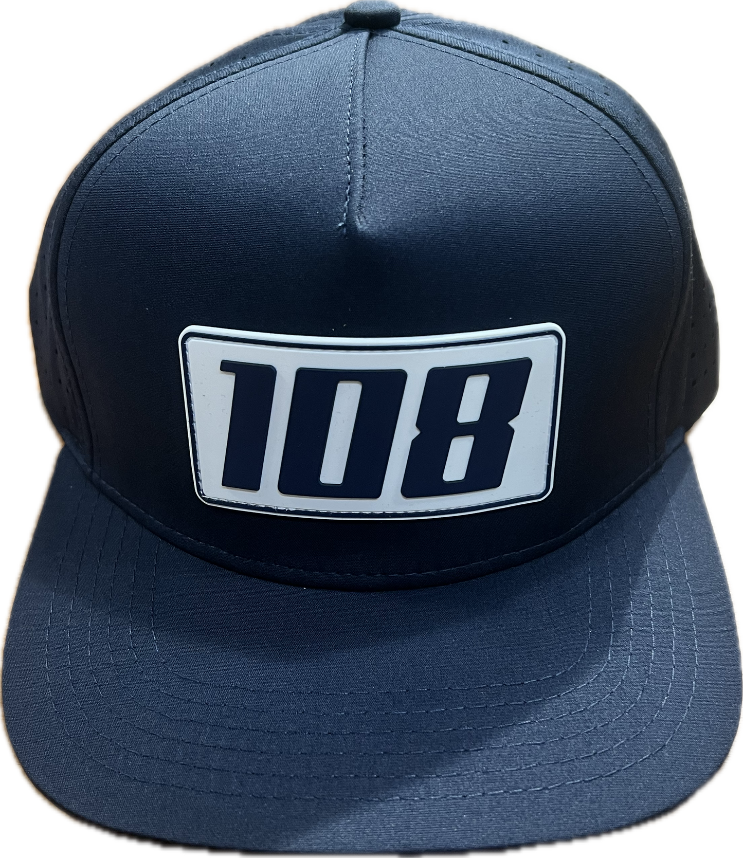 Navy 108 Logo White Patch Hat
