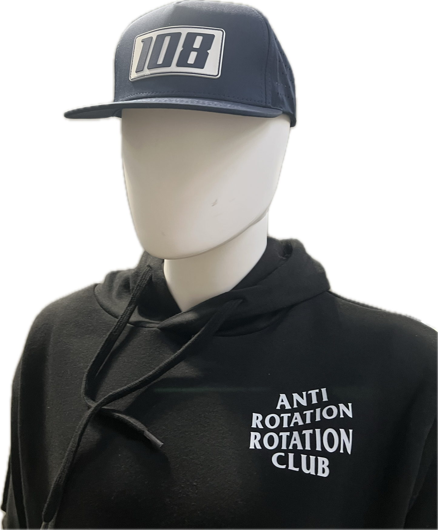 Navy 108 Logo White Patch Hat