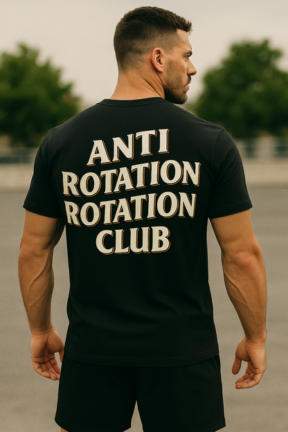 Limited Edition *ORANGE BLACKOUT* Anti Rotation Rotation Club Graphic T-Shirt