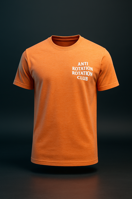 *Limited Edition * Orange Anti Rotation Rotation Club Graphic T-Shirt