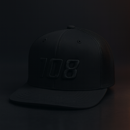All Black 108 Hat
